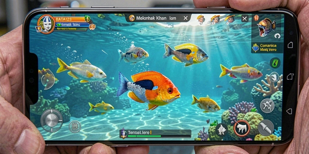 Gameplay BATA123 menampilkan aksi menembak ikan yang seru dan menarik.