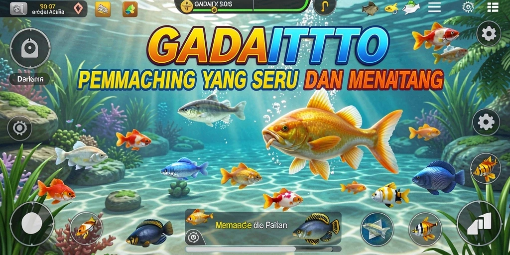 Gameplay GADAITOTO yang seru dalam memancing ikan.