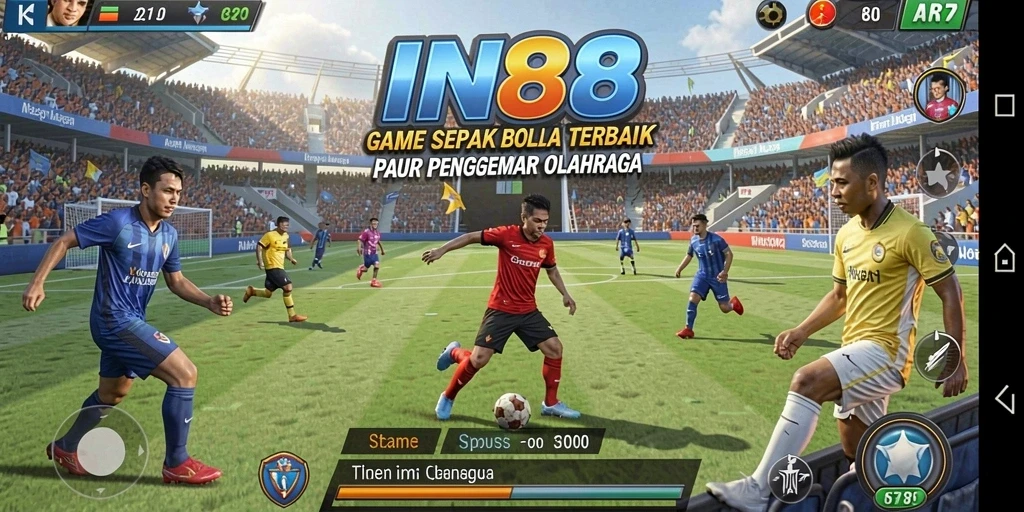 Tangkapan layar gameplay IN88 sebagai game sepak bola yang mendebarkan.