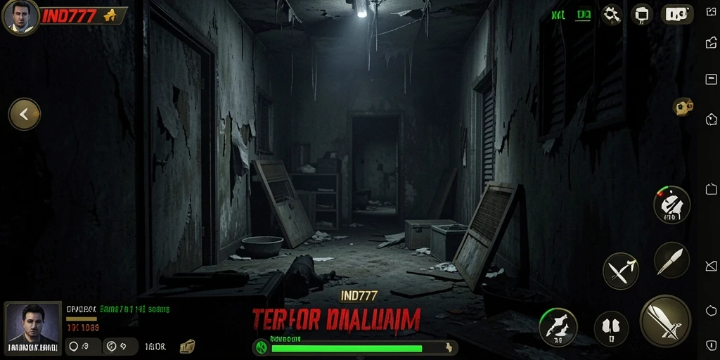 Gameplay mendebarkan dari IND777 dengan suasana Horror.