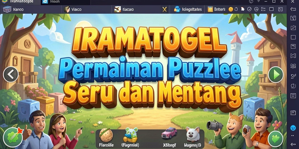 Screenshot gameplay IRAMATOGEL menampilkan tantangan puzzle yang seru.