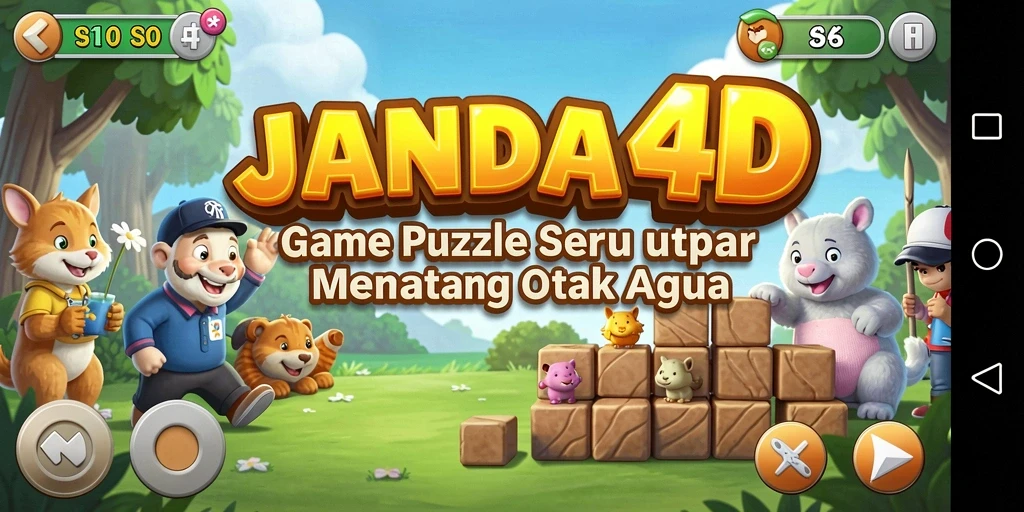 Screenshot gameplay JANDA4D menampilkan tantangan puzzle yang menarik.