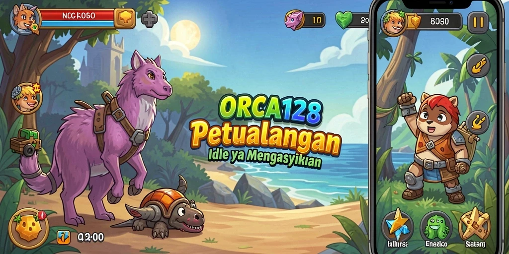 Tangkapan layar ORCA128 menampilkan aksi gameplay yang menarik dan menawan.