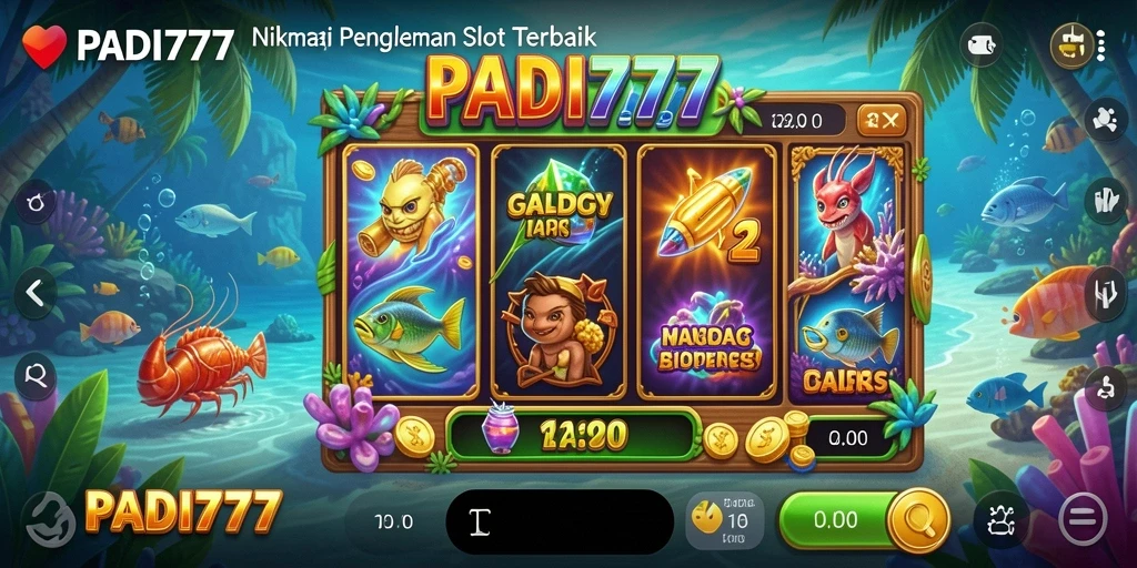Tampilan gameplay Slot PADI777 menampilkan grafis yang memukau dan efek suara yang menarik.