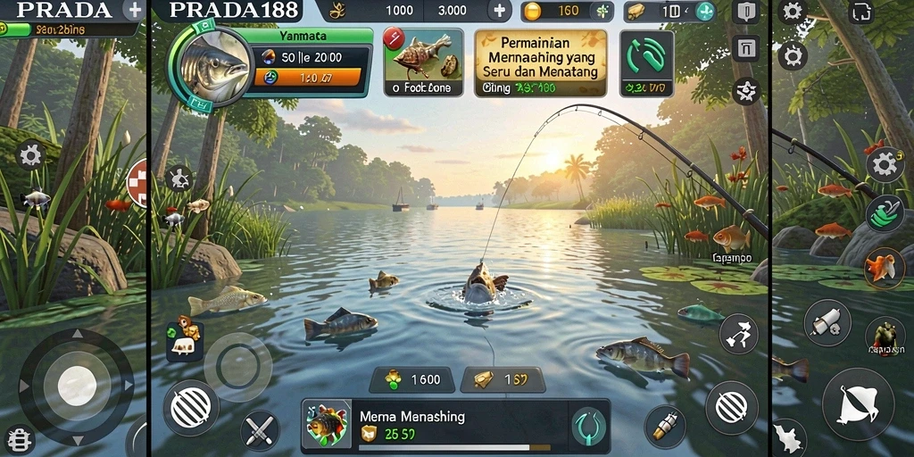 Screenshot gameplay PRADA188 menampilkan suasana memancing yang seru dan menantang.