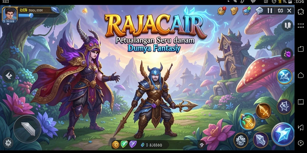 Tangkapan layar dari gameplay menarik di RAJACAIR.
