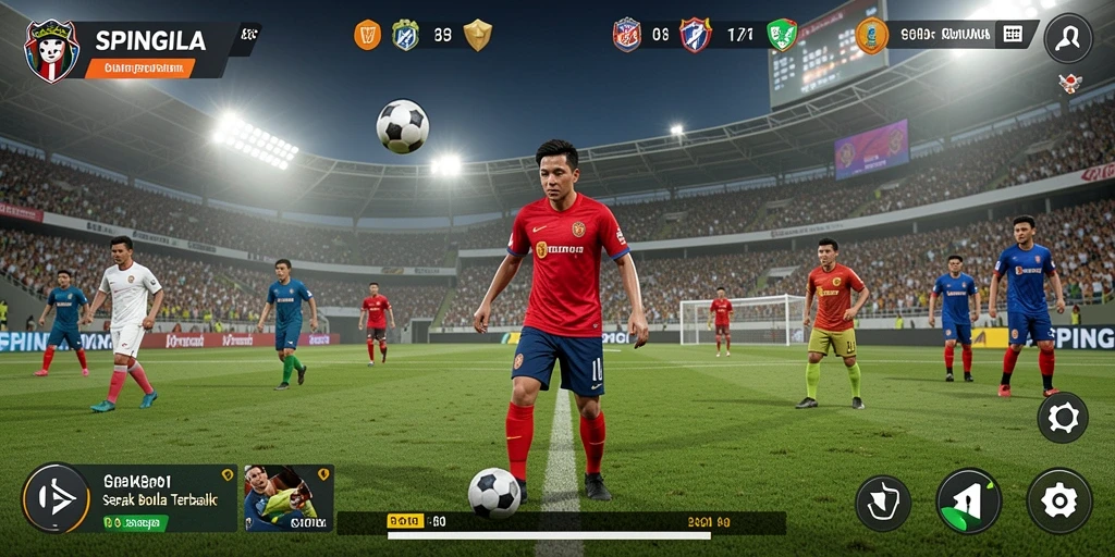 Tampilan gameplay SPINGILA yang penuh aksi dan seru.
