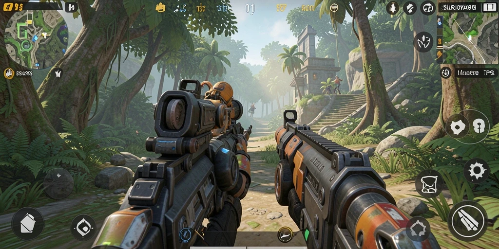 Tangkapan layar dari gameplay SURYA898 yang mendebarkan dan penuh aksi.