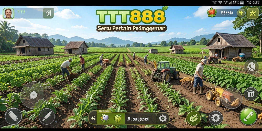 Screenshot TTT888 menampilkan gameplay menarik dalam bertani.