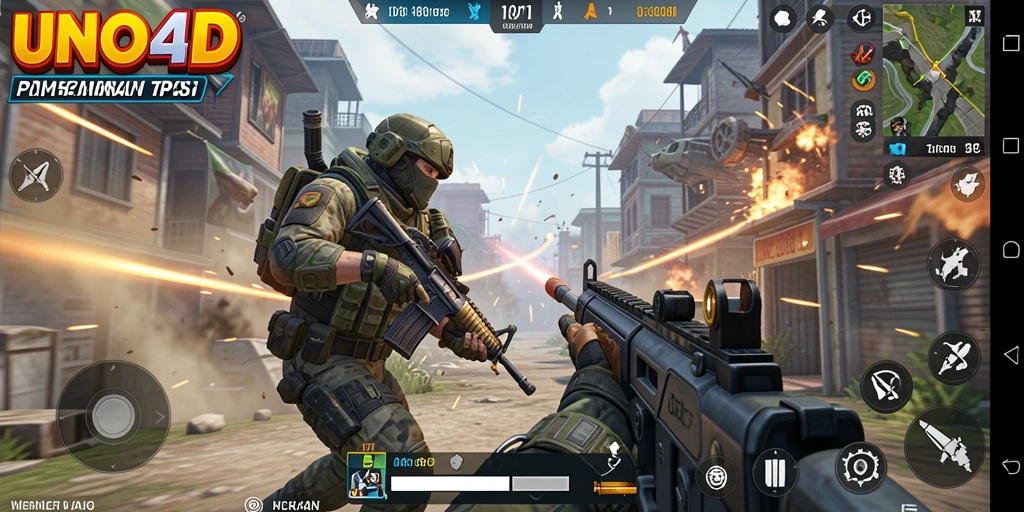 Gameplay seru dari UNO4D dengan visual menakjubkan.